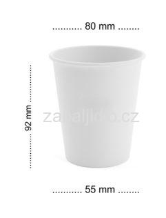 200/250ml/ 8oz Papírový kelímek na kávu jednovrstvý KLASIK 