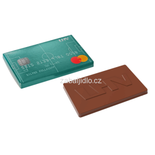 20gr reklamní čokoláda, kreditní karta