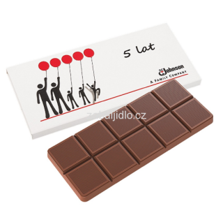 100gr reklamní čokoláda, tabulka čokolády
